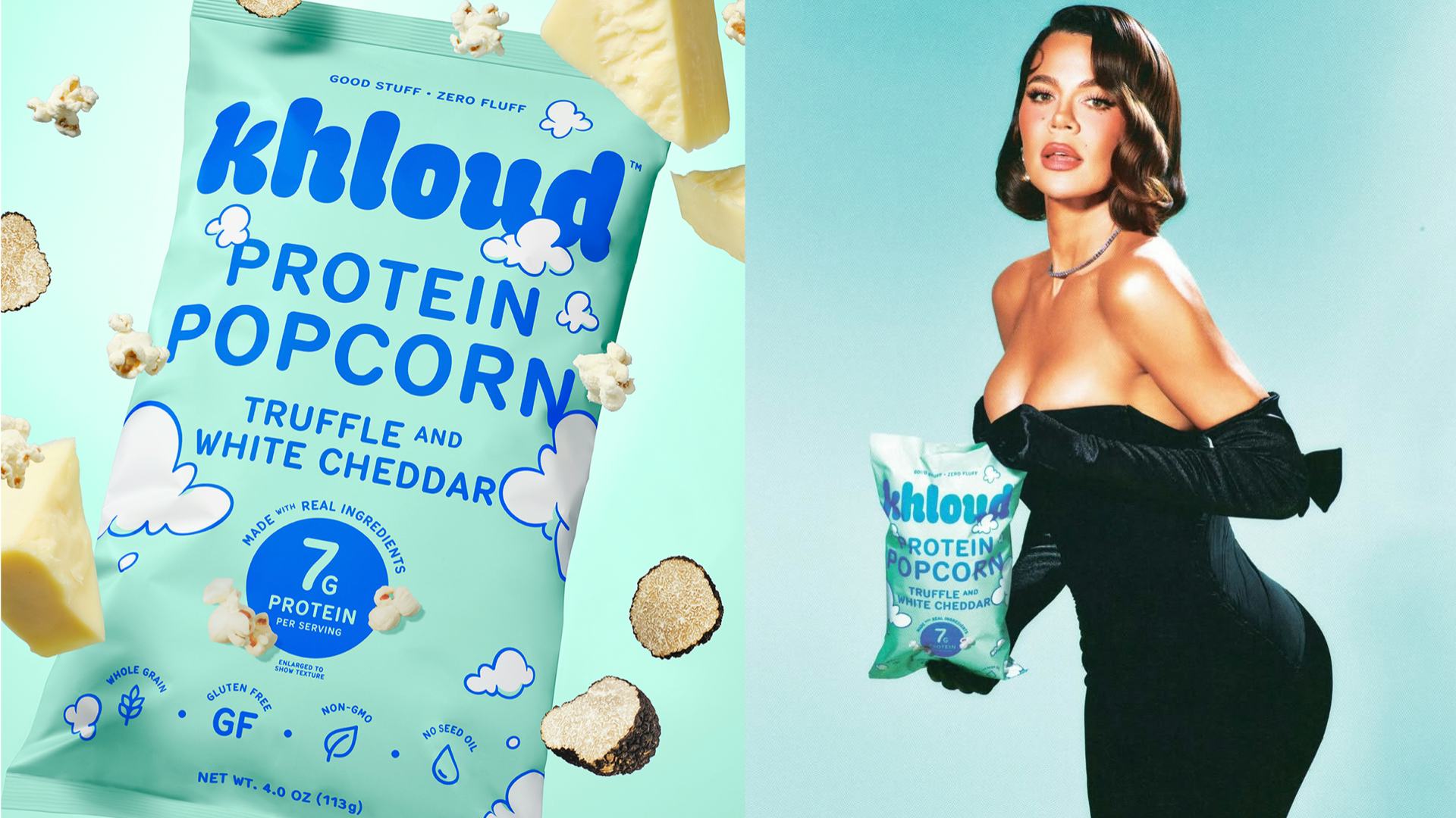 I Tried Khloé Kardashian's Khloud Truffle & White Cheddar Popcorn