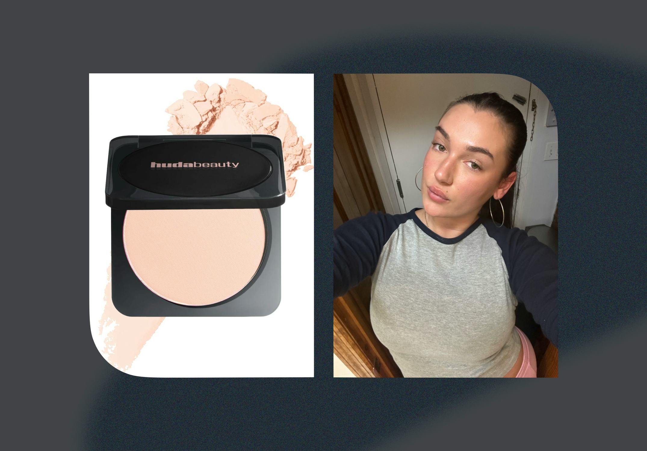 Huda Beauty's Easy Bake Airbush Matte Pressed Powder is a dream for my oily skin.