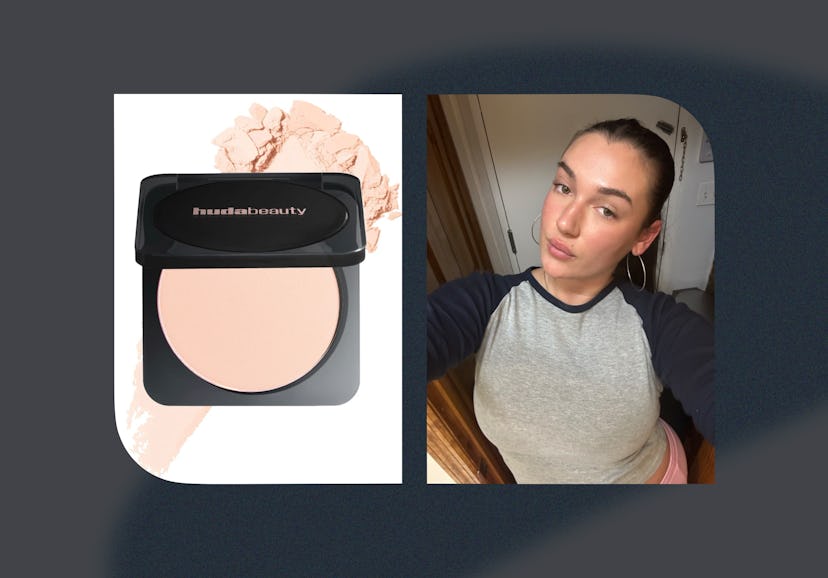 Huda Beauty's Easy Bake Airbush Matte Pressed Powder is a dream for my oily skin.