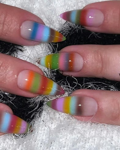 TikTok's "mohair nail" trend brings fuzzy vibes to your fingertips.