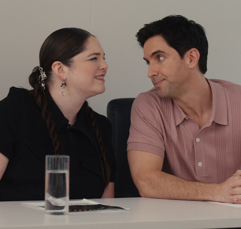 Meg Stalter reveals if Jimmy and Kayla's relationship could become romantic in 'Hacks.'