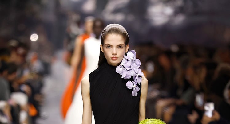 A model walks the runway during the Christian Dior Haute Couture Week Spring/Summer 2026 show as par...