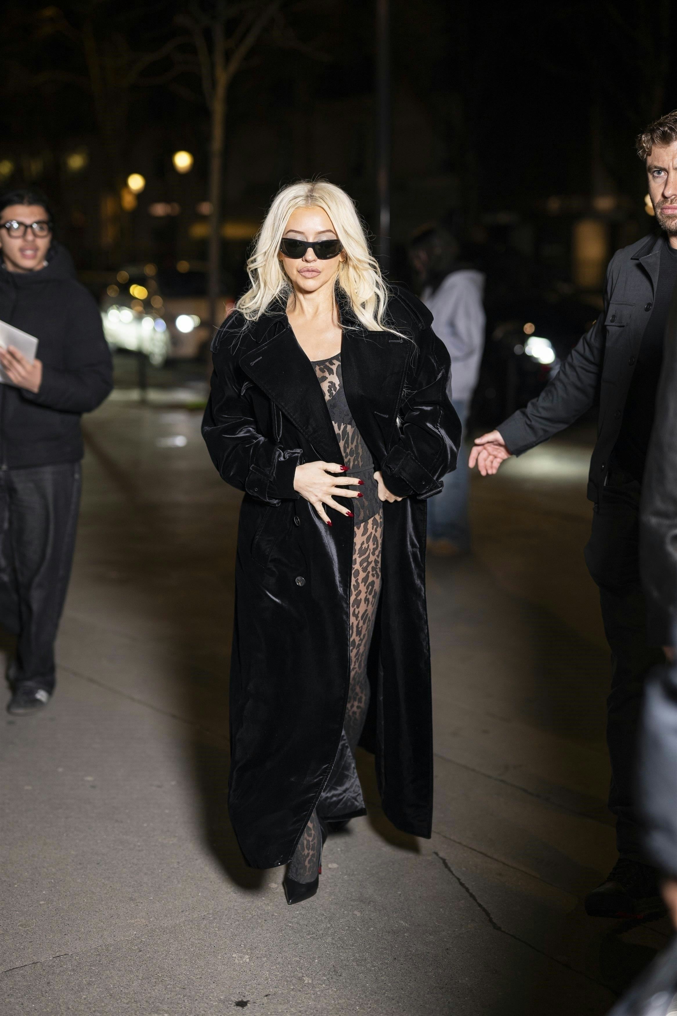 Christina Aguilera's sheer catsuit