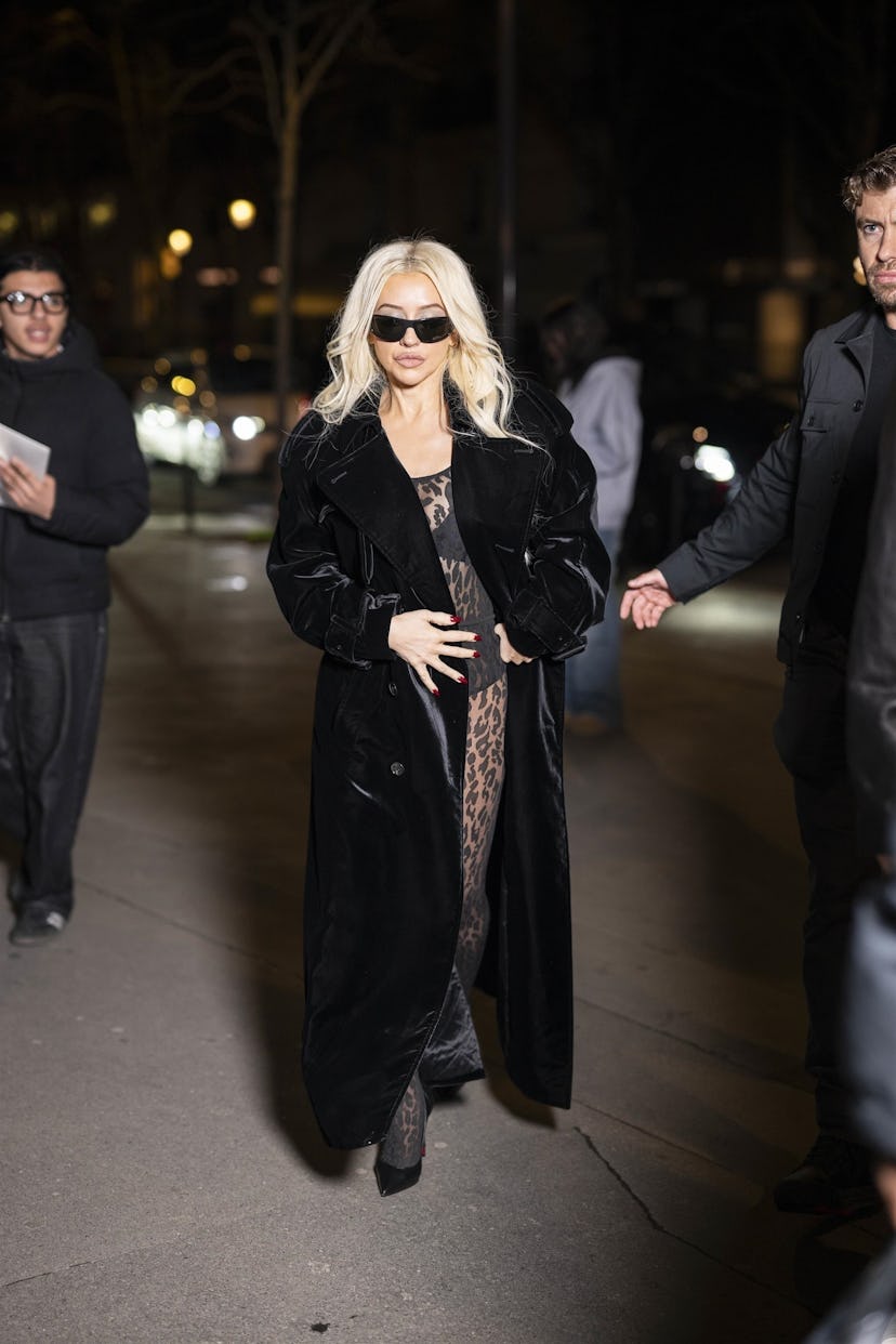 Christina Aguilera's sheer catsuit