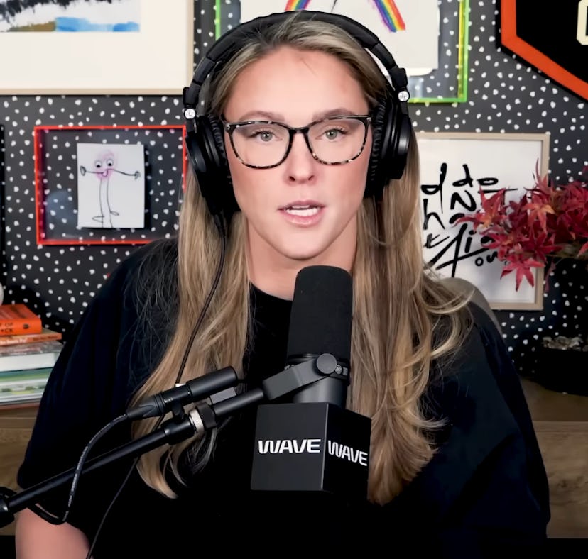 Kylie Kelce responds to body commentary after having baby no. 4.