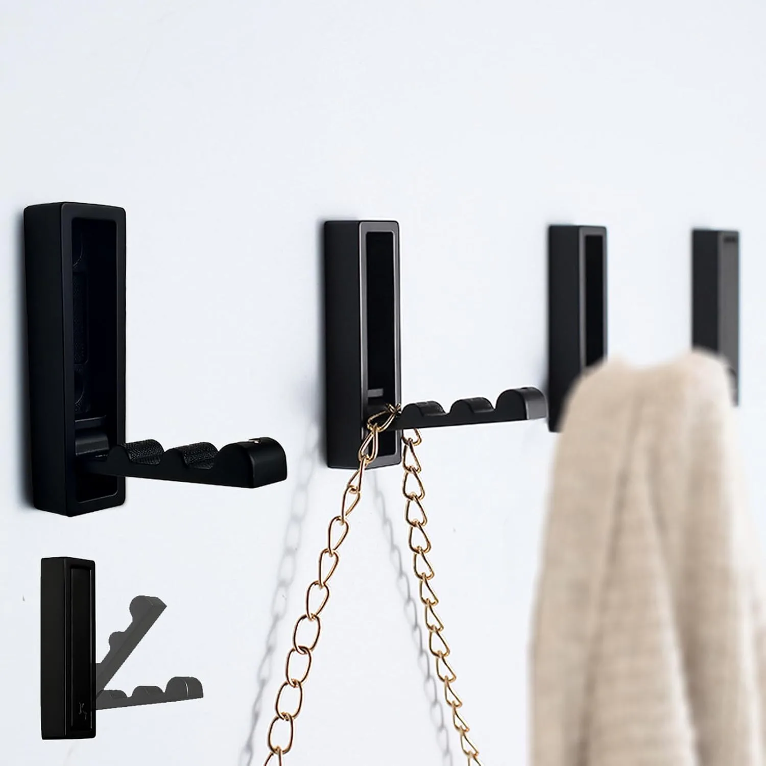 Macikwon Foldable Wall Hooks (4-Pack)