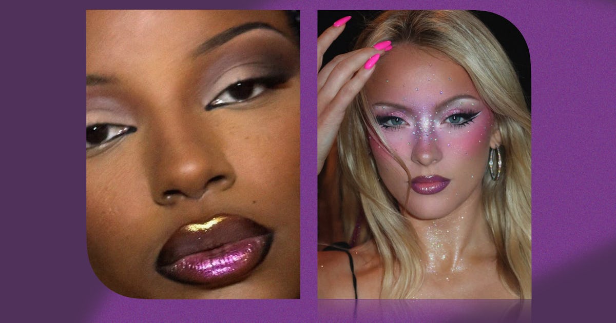 Body Glitter, Thin Brows, Statement Lips - "Pop Star Glam" Is Officially Back