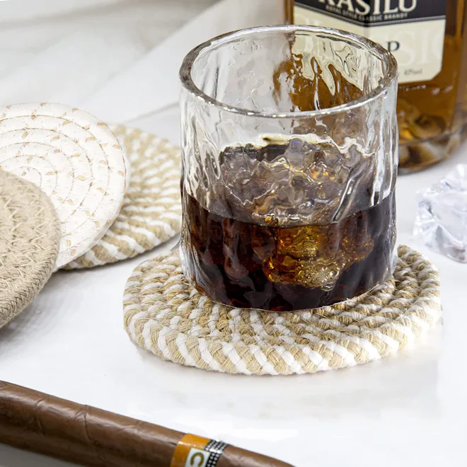 XIAMOOR Cotton Coasters (6 Pieces)