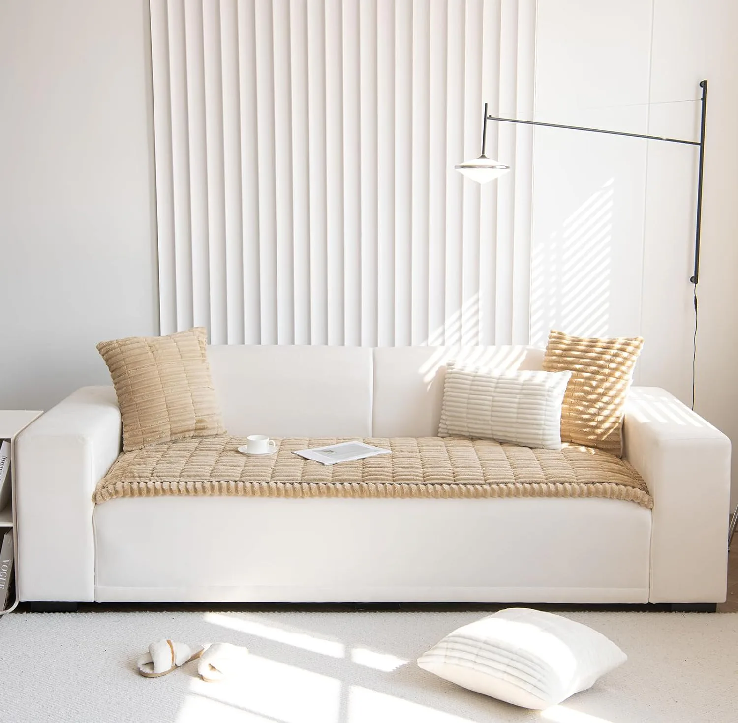 ZQFFB Washable Pet Proof Couch Cover 