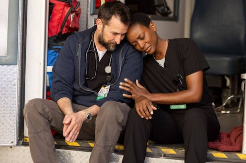 Noah Wyle and Tracy Ifeachor on The Pitt. Photo via HBO Max