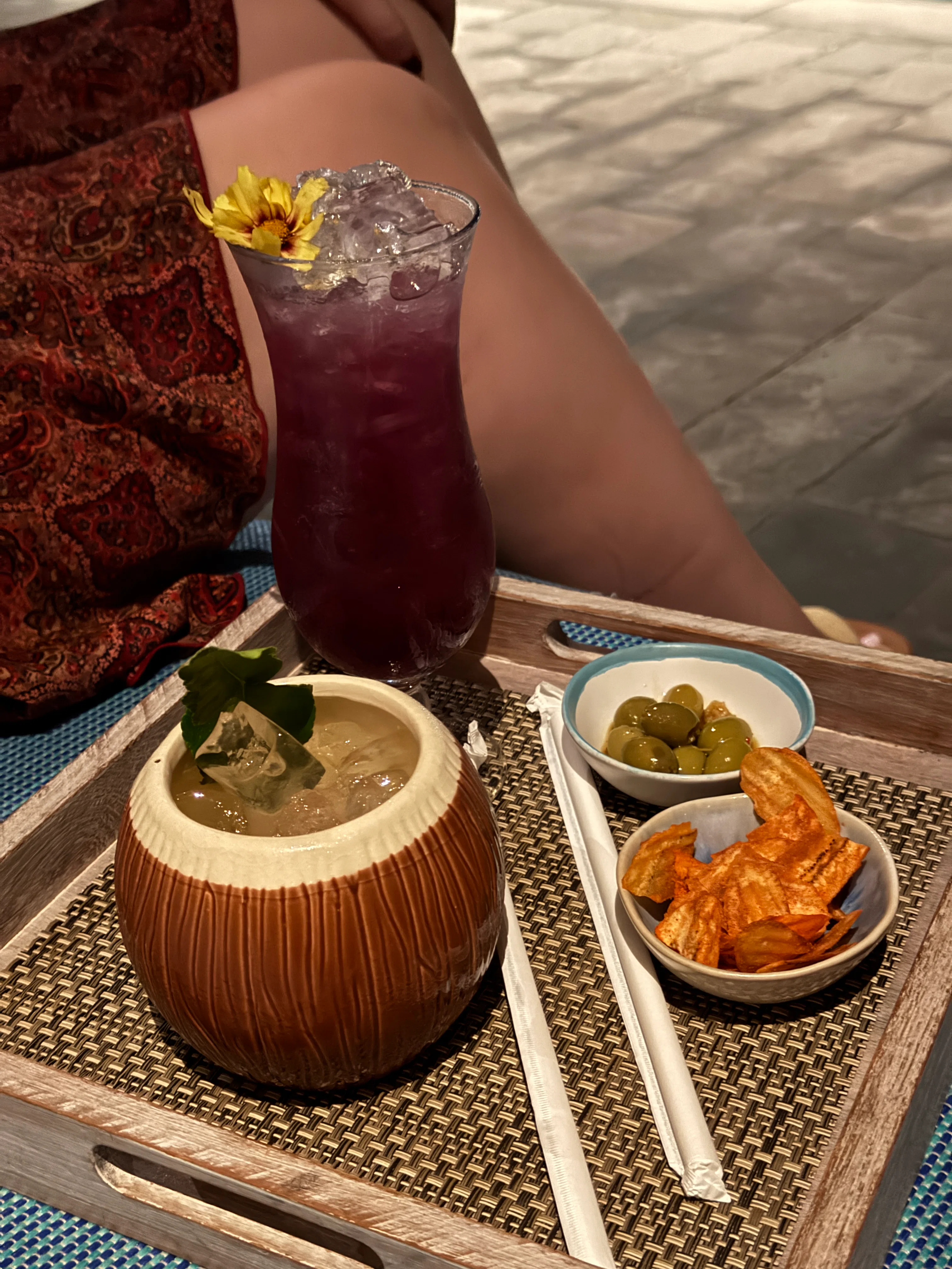 I got a colada at the Four Seasons where they filmed 'The White Lotus.'