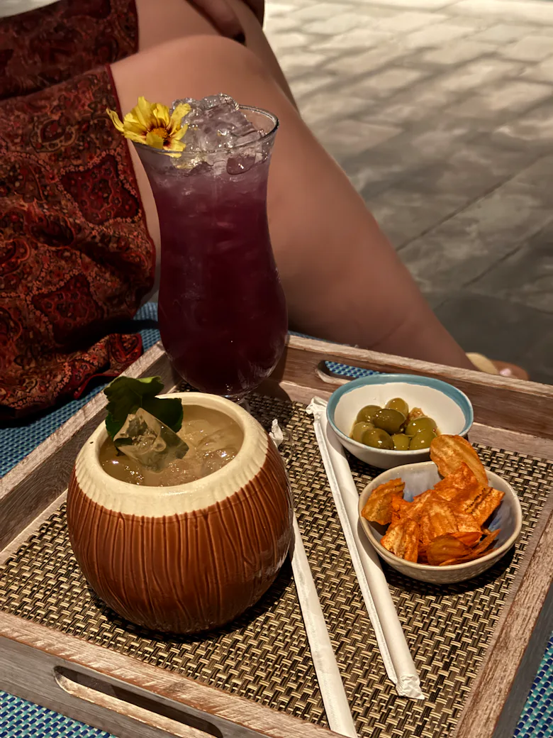 I got a colada at the Four Seasons where they filmed 'The White Lotus.'