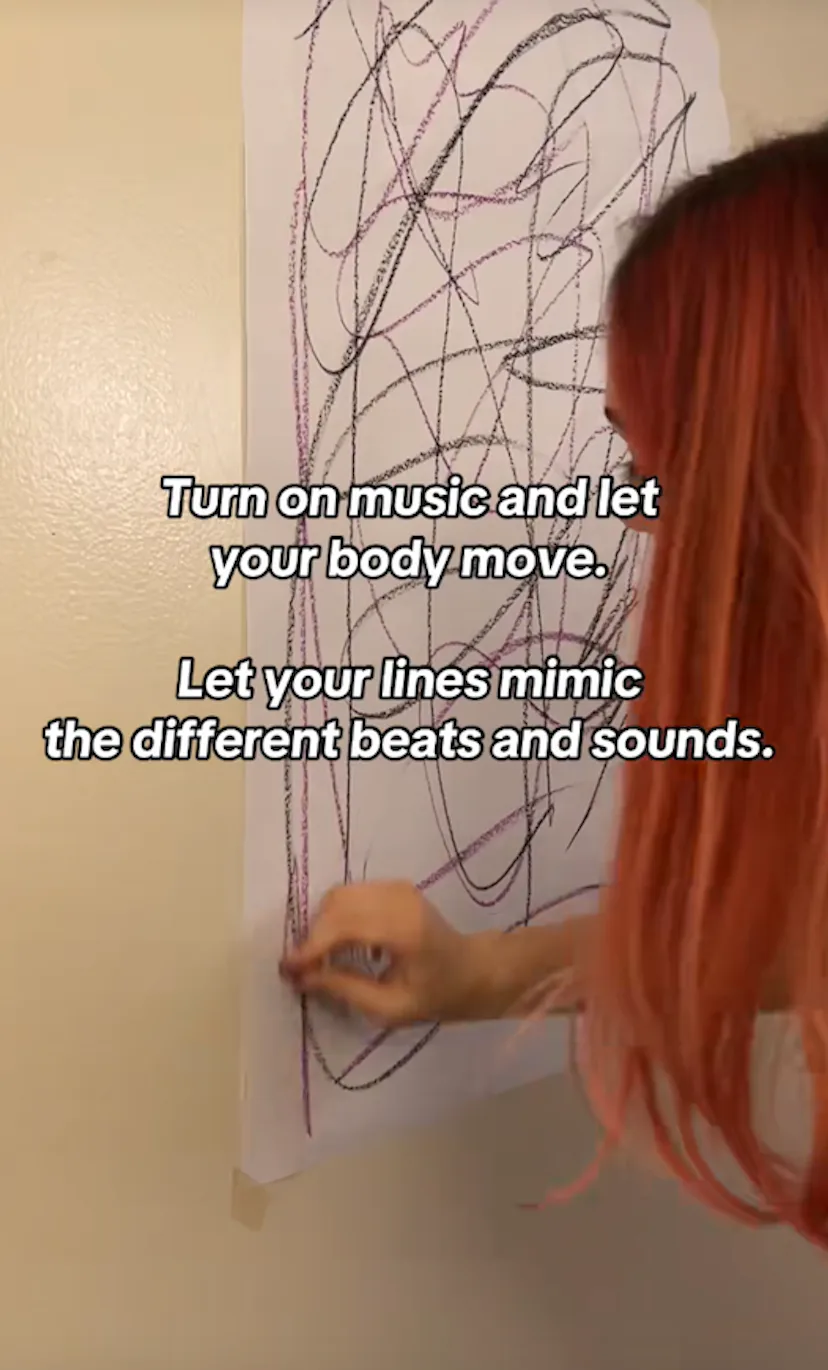 Somatic art therapy.
