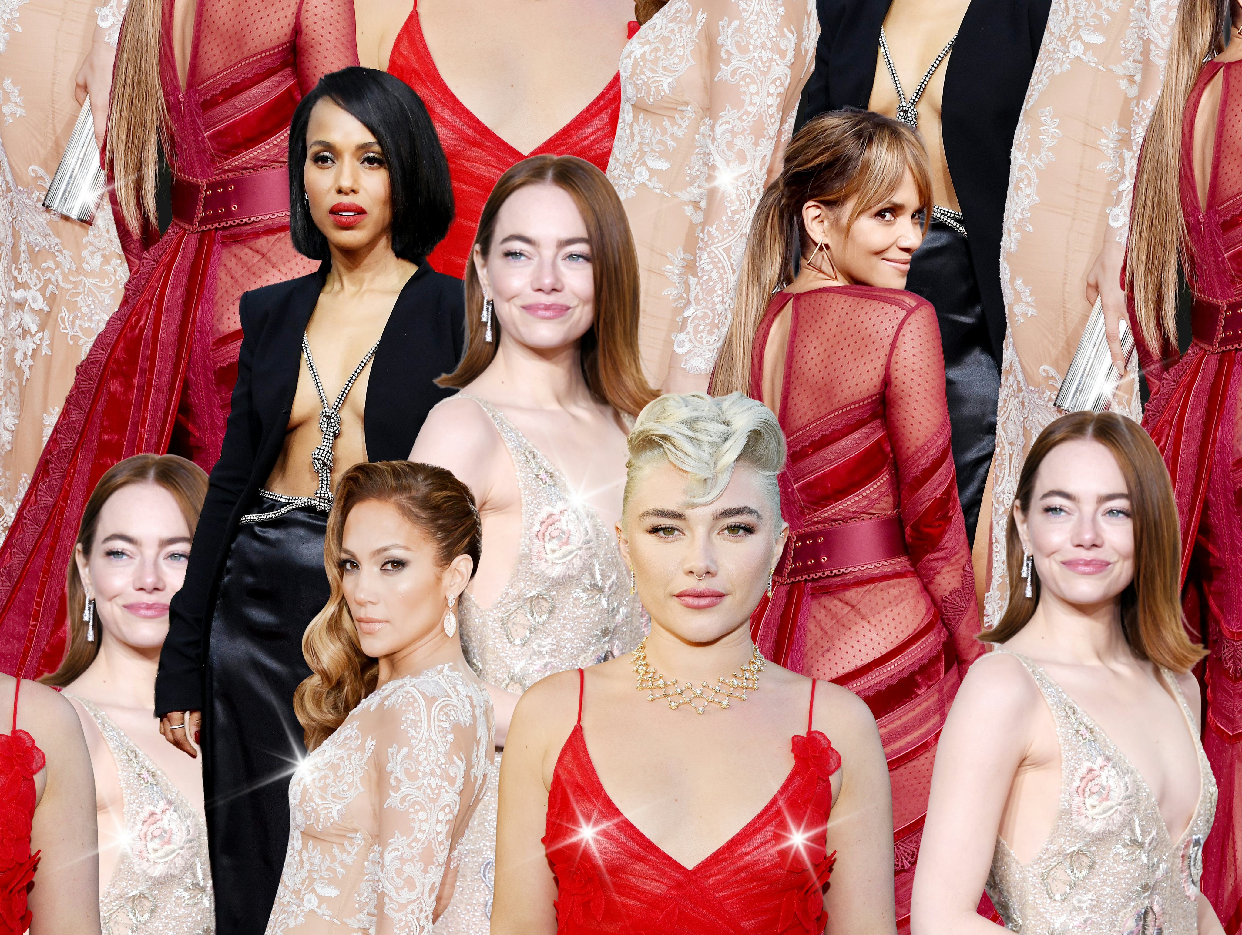 The nakedest Golden Globes red-carpet moments include looks from Emma Stone, Florence Pugh, Halle Be...