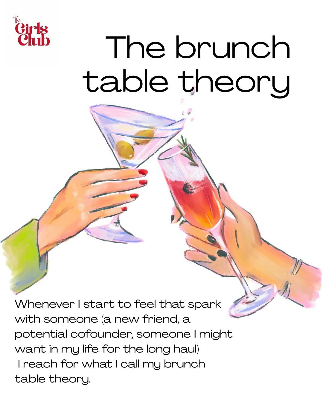 The brunch table theory.