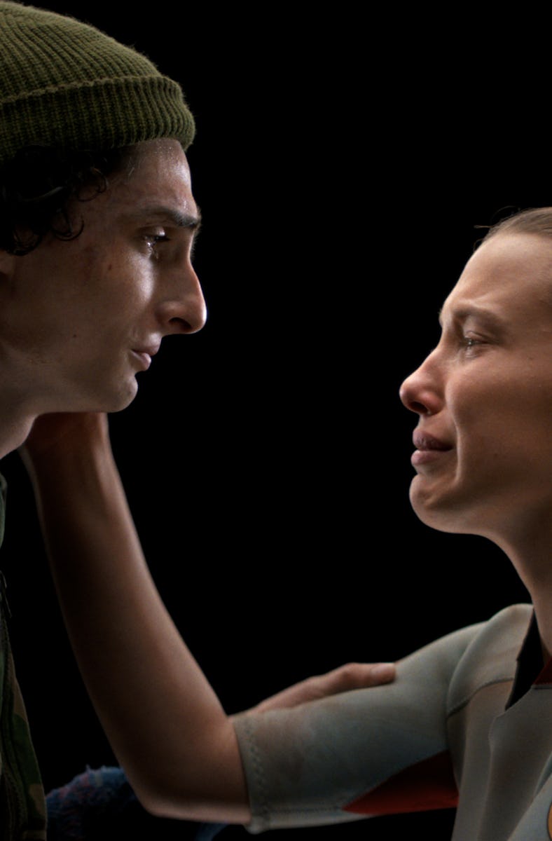 Finn Wolfhard and Millie Bobby Brown in Stranger Things