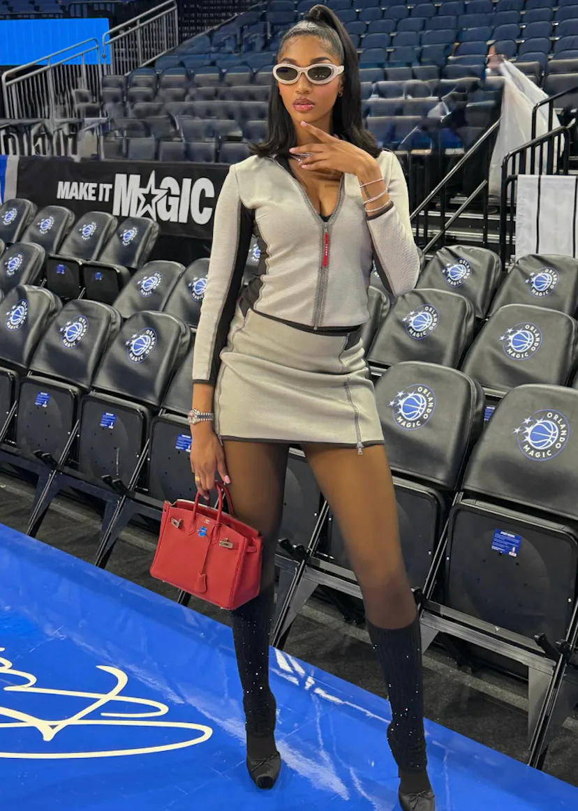 Angel Reese paired a $46K Birkin with her Y2K-coded "Barbiecore" 'fit.
