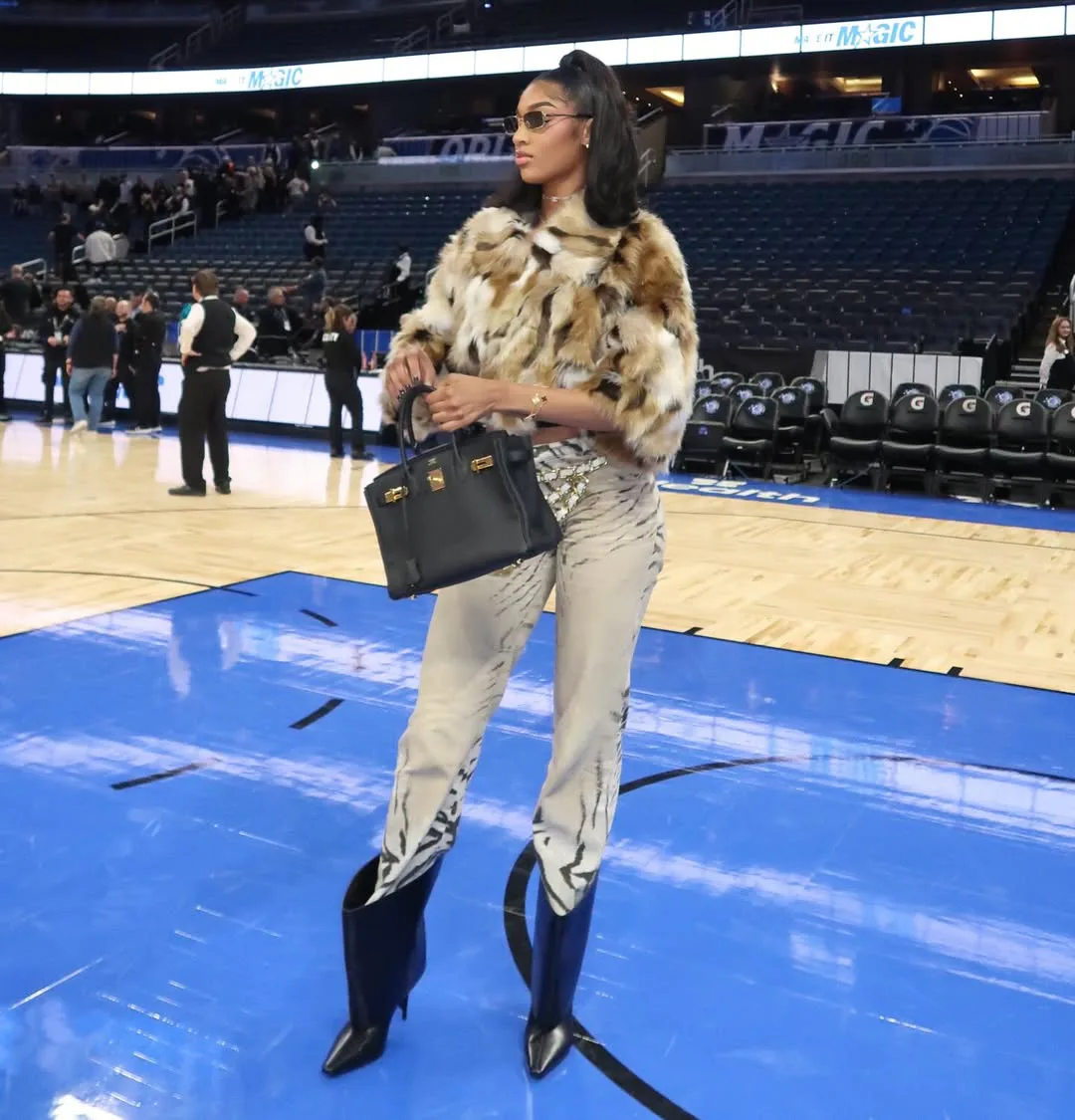 Angel Reese paired a $46k Birkin with her Y2K-coded "Barbiecore"  'fit.