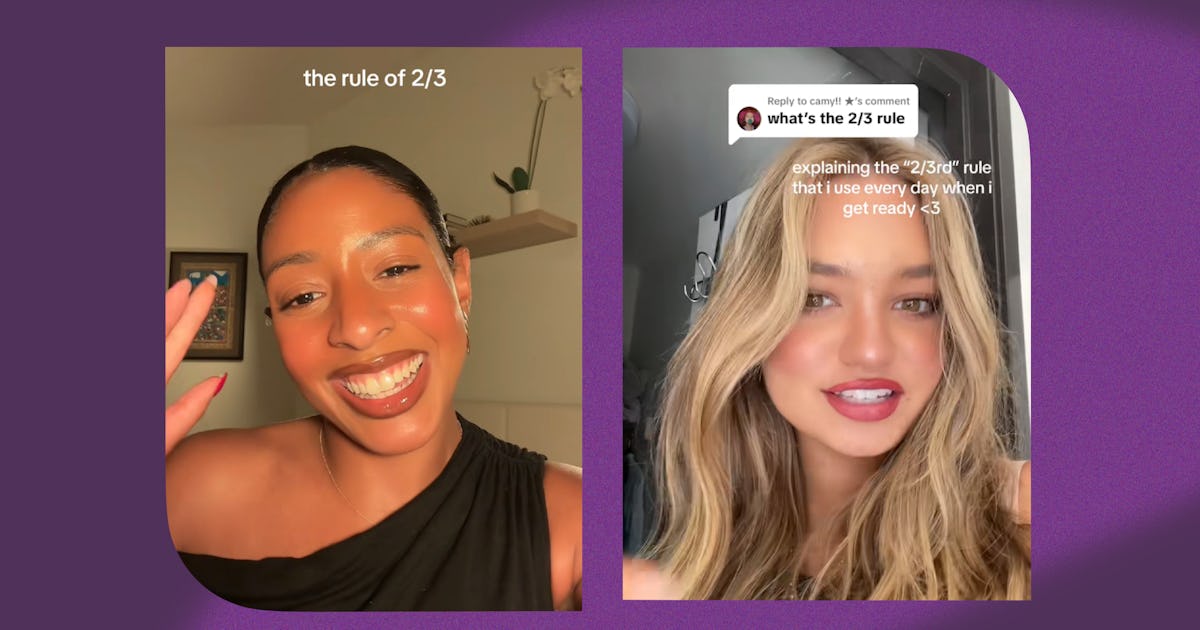 The "2/3 Rule" Is A Viral Hack For Getting Ready In A Time Crunch