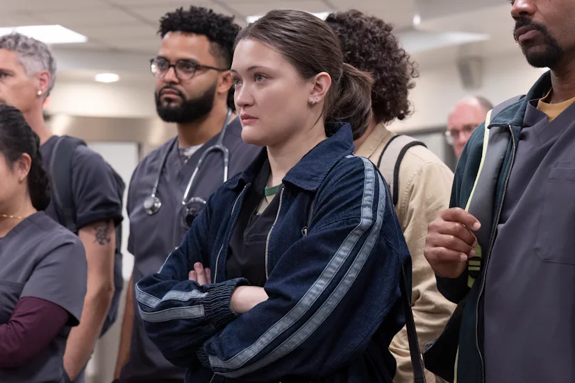 Isa Briones on The Pitt. Photo via HBO Max