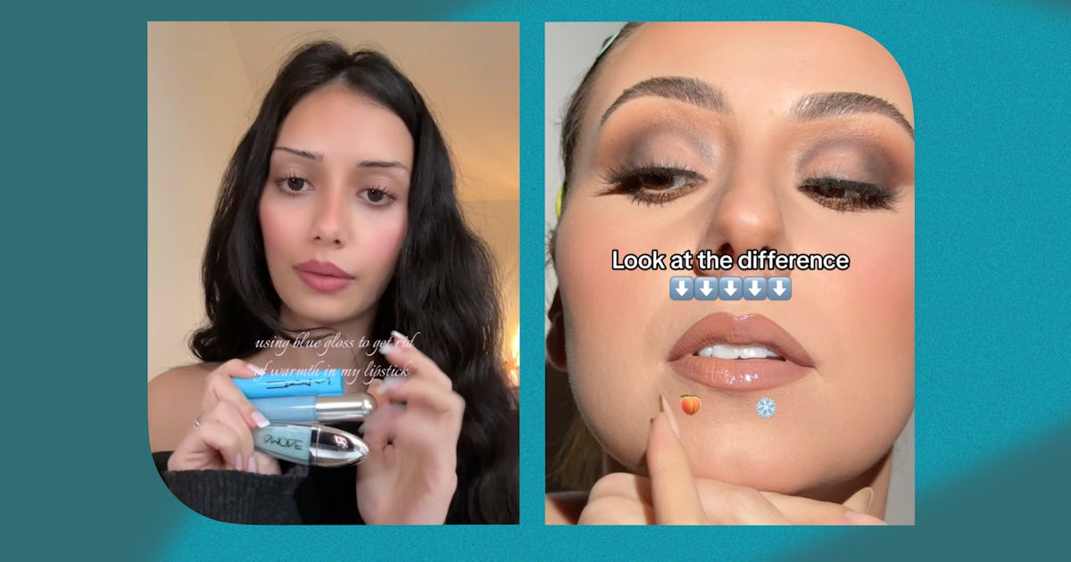 Blue Lip Gloss Is The Secret To A Cool, '90s-Inspired Makeup Look