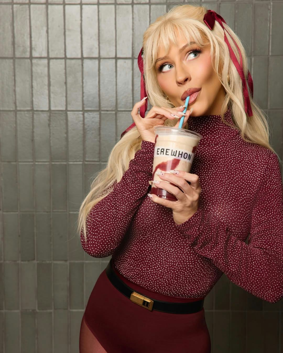 I tried Christina Aguilera's Favorite Things Erewhon smoothie. 