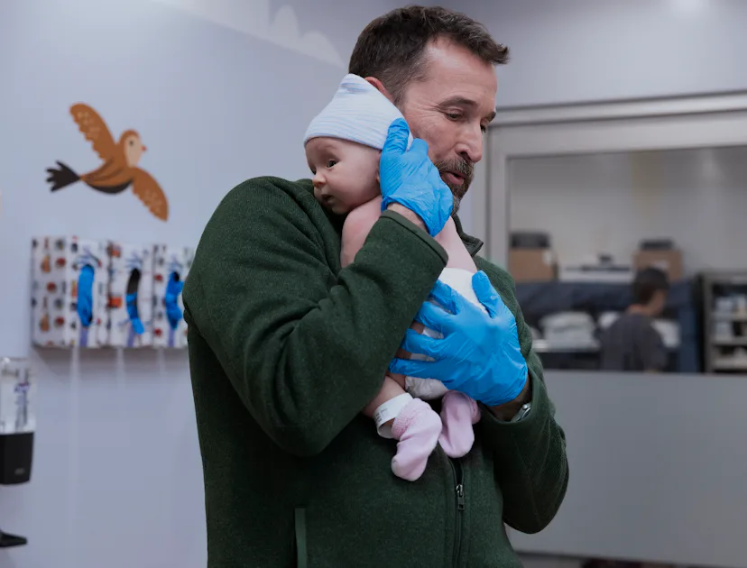 Noah Wyle as Dr. Robby on The Pitt. Photo via HBO Max