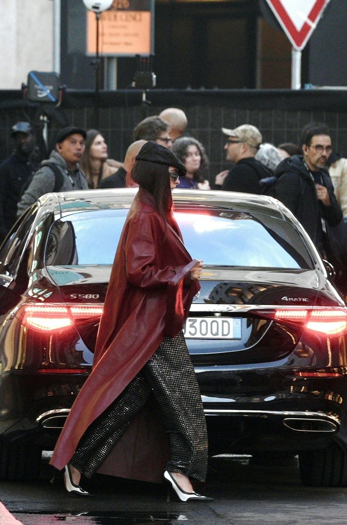 Anne Hathaway's disco ball jumpsuit