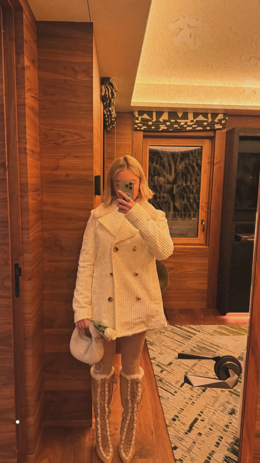 Sydney Sweeney revived the "cheugy" peplum in a wintry 'fit while on a January getaway to the French...