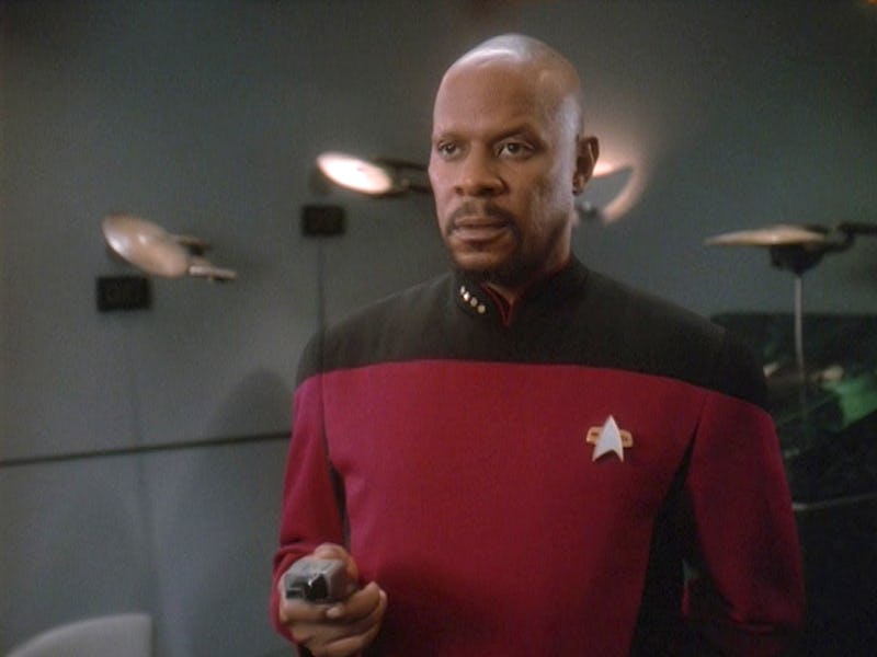 Avery Brooks as Captain Sisko in Deep Space Nine's "Paradise Lost."