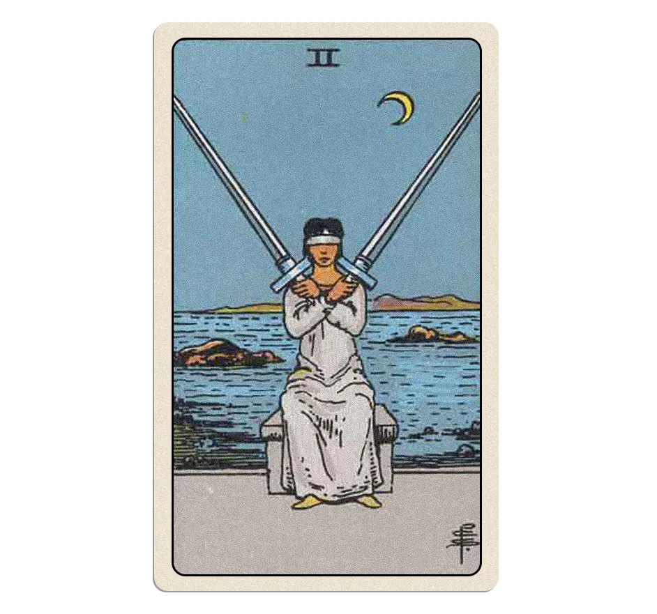 Two Of Swords tarot card