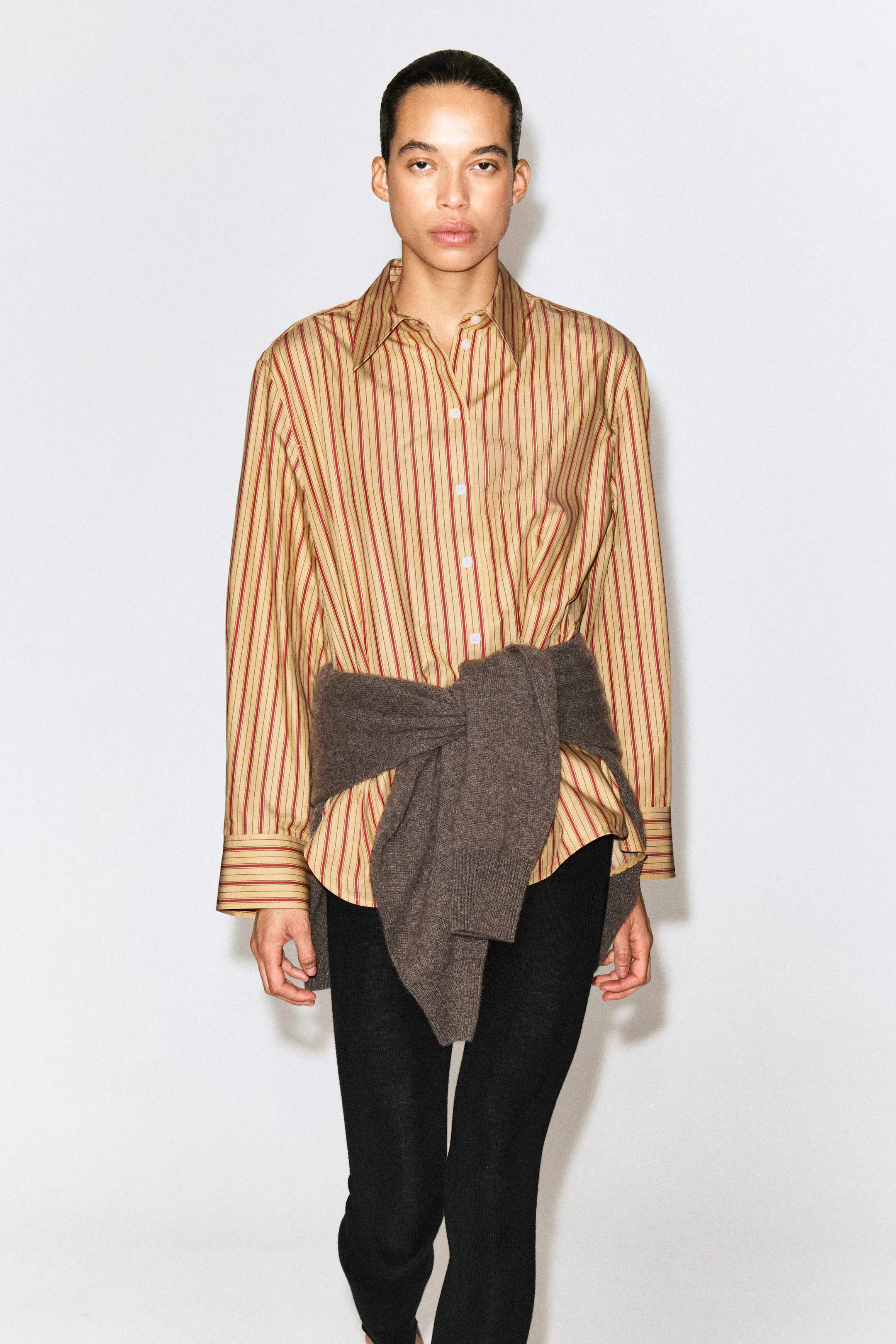 Striped Cotton-Lyocell Shirt
