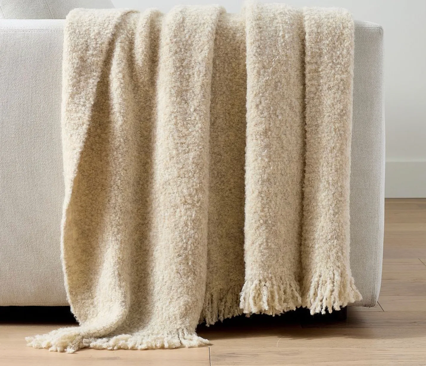 Boucle Knit Throw