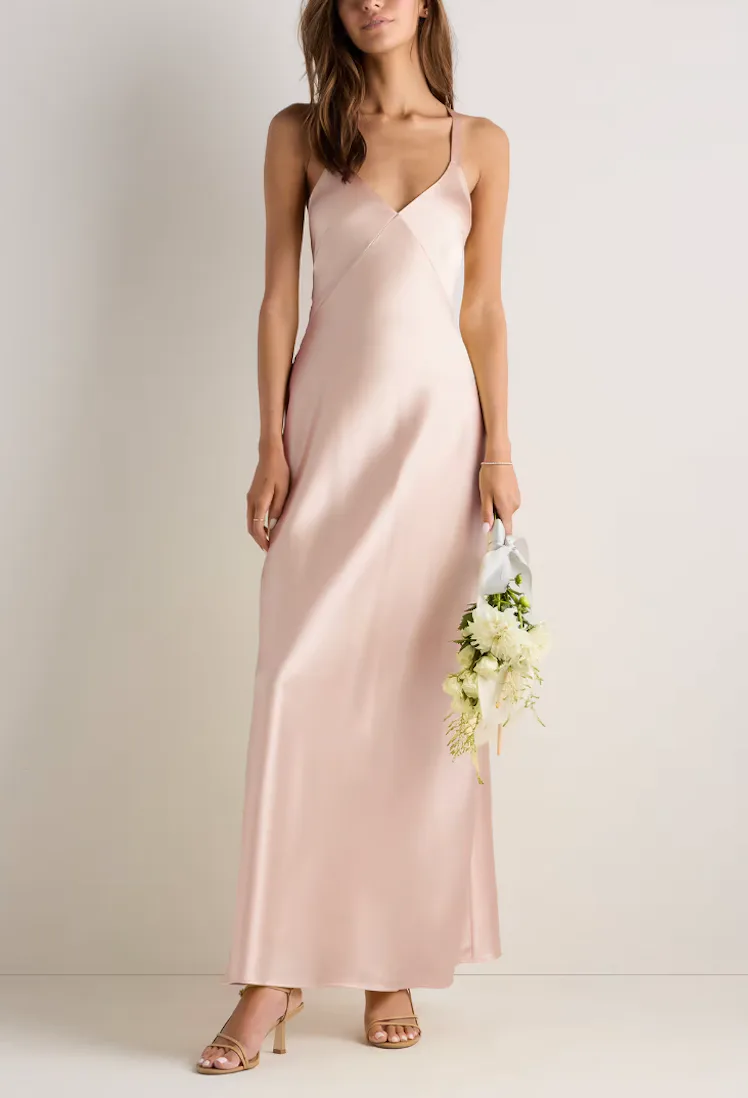 Bianca Stretch Satin Dress