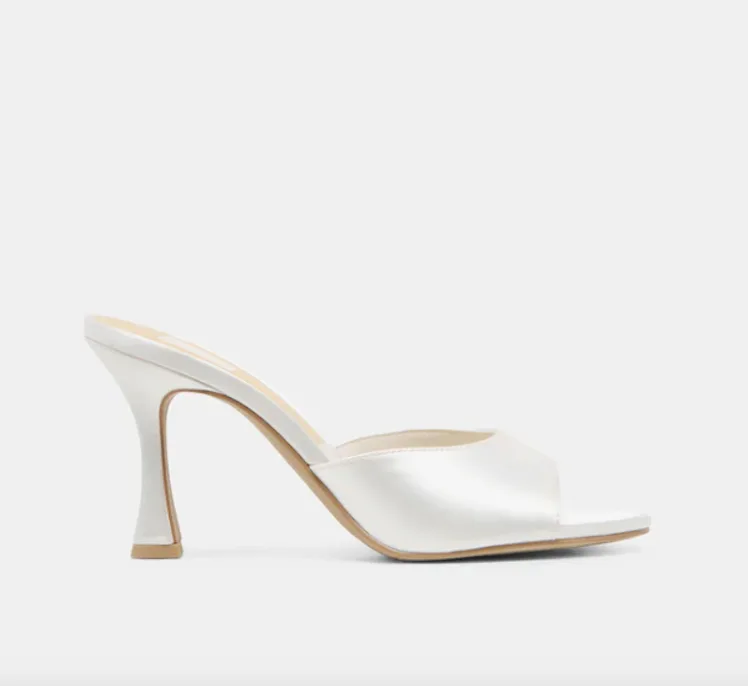 Rosha Heels True White Satin