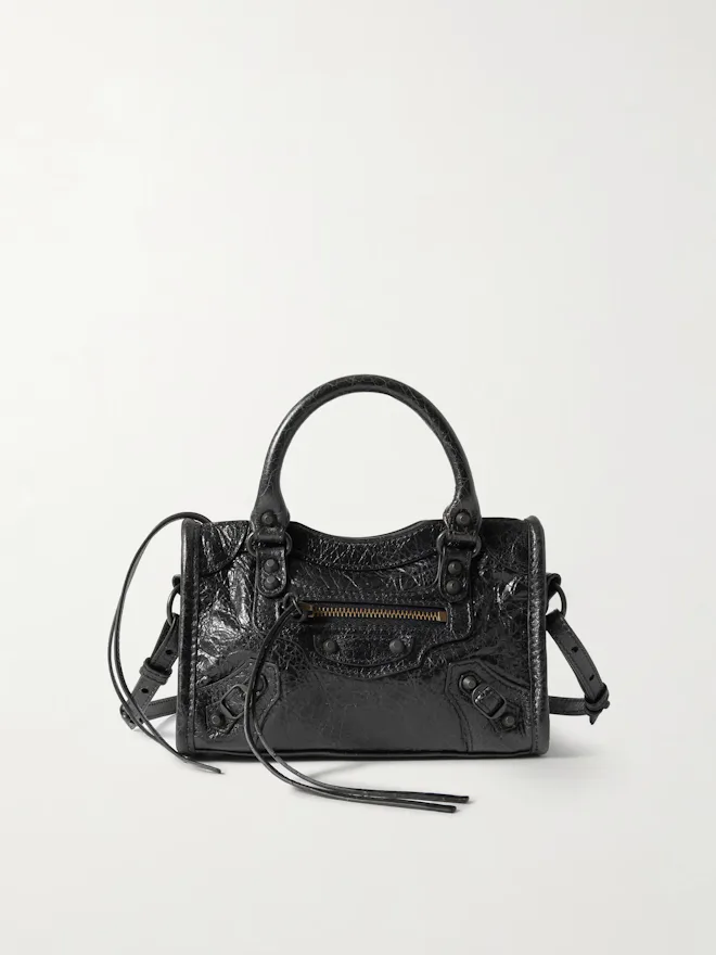Le City Nano Textured-Leather Tote