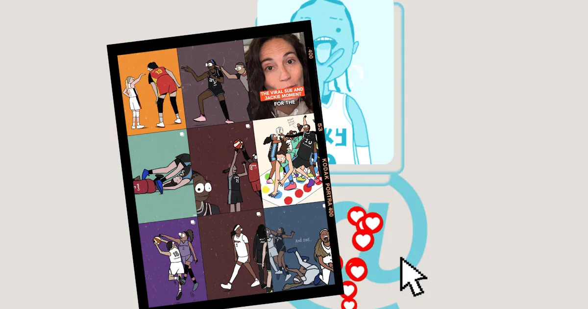 Artist behind @wnbaart gains fame after Sue Bird shout‑out