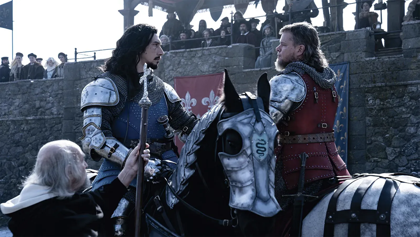 Adam Driver and Matt Damon face off in The Last Duel