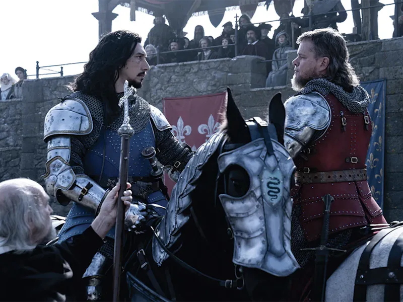Adam Driver and Matt Damon face off in The Last Duel