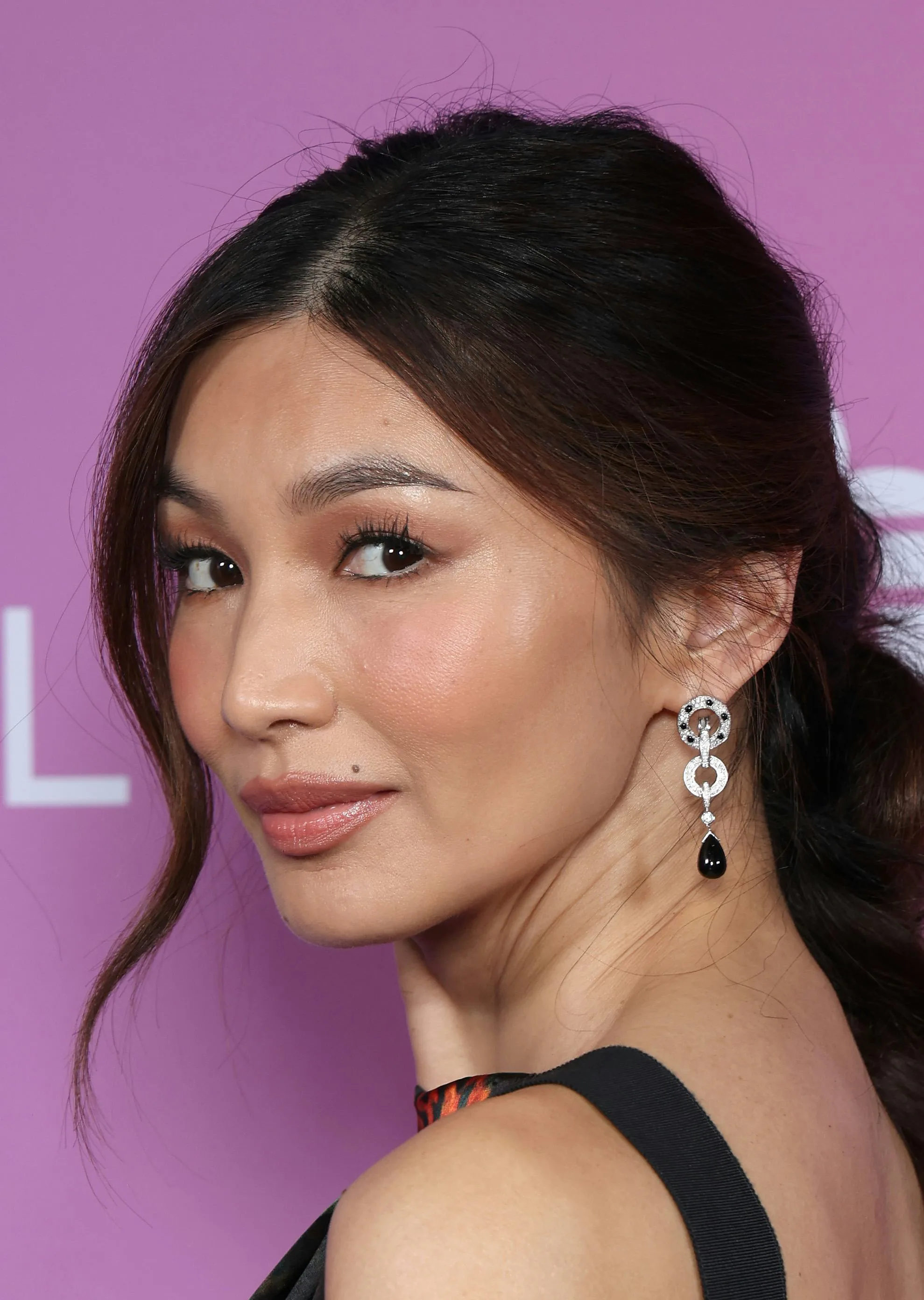 Gemma Chan Gives the '90s Slip Dress a Dramatic, Tassel-Filled Twist