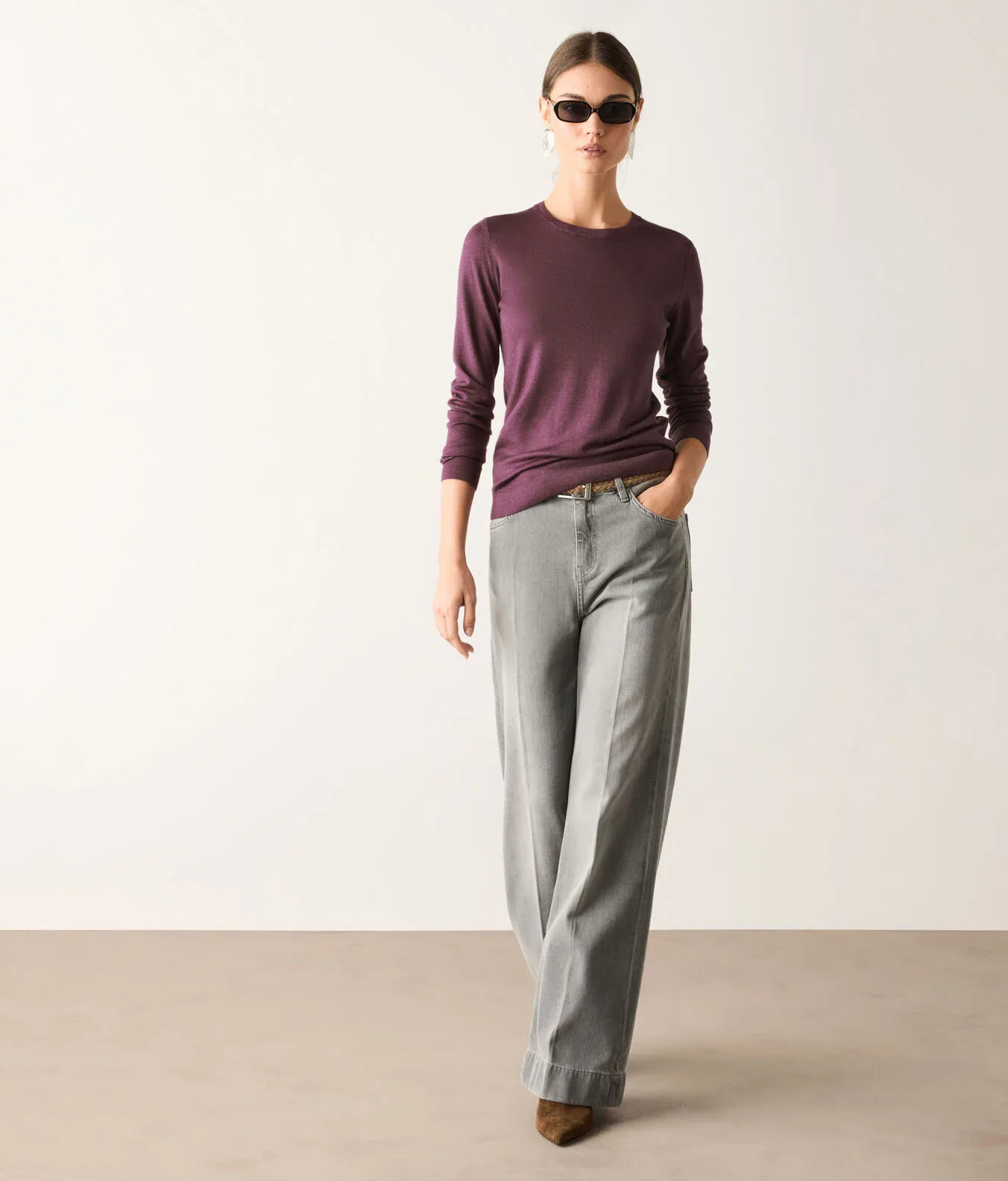 Ultrafine Cashmere Crewneck Sweater