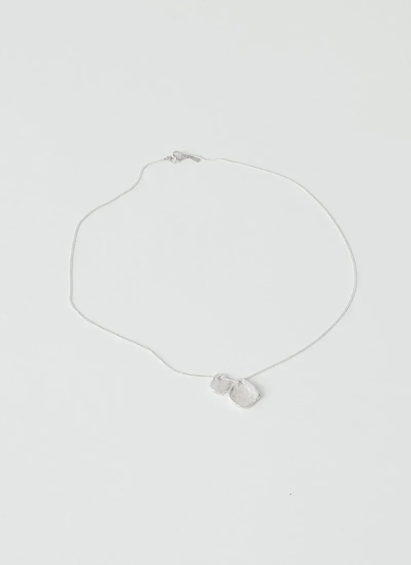 Silver Quoit Necklace