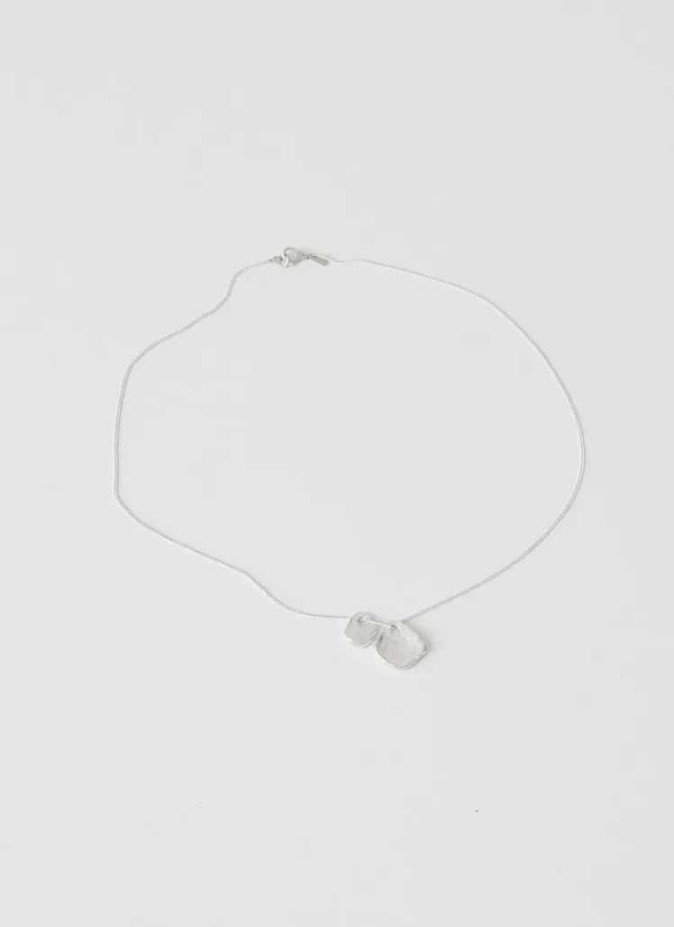 Silver Quoit Necklace