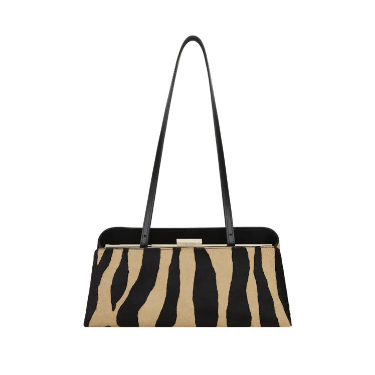 Zebra Calf Hair Éclair Bag
