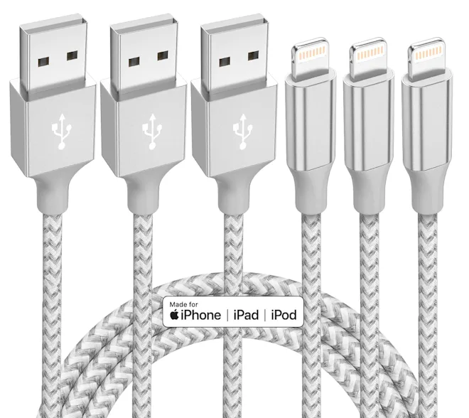 Bkayp iPhone Charger 10-foot (3-Pack)