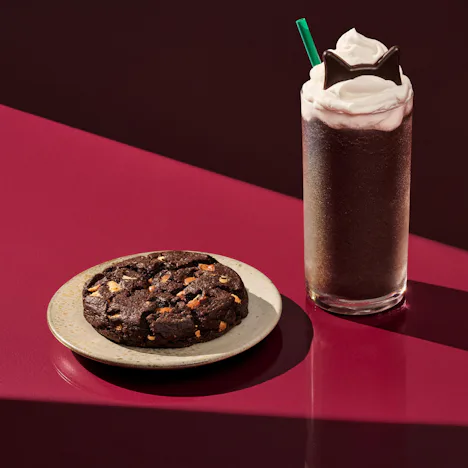 I tried Starbucks' new Black Cat Frappuccino for Halloween.
