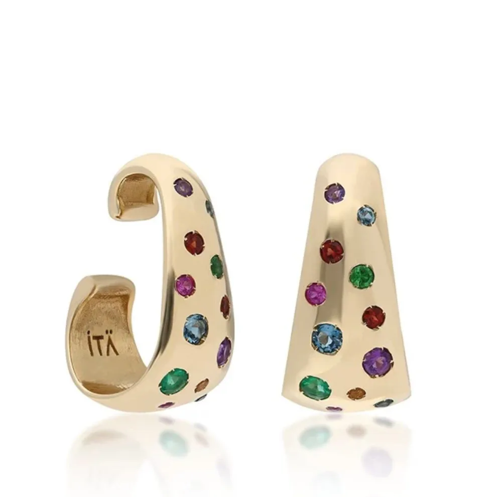 “Miri” Multi-Gemstone Ear Cuff