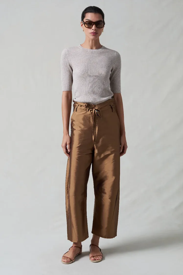 Techno Taffeta Barrel Pant
