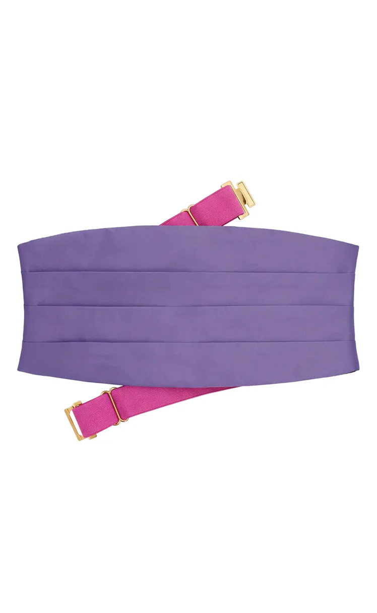 Lilac Pleated Cummerbund