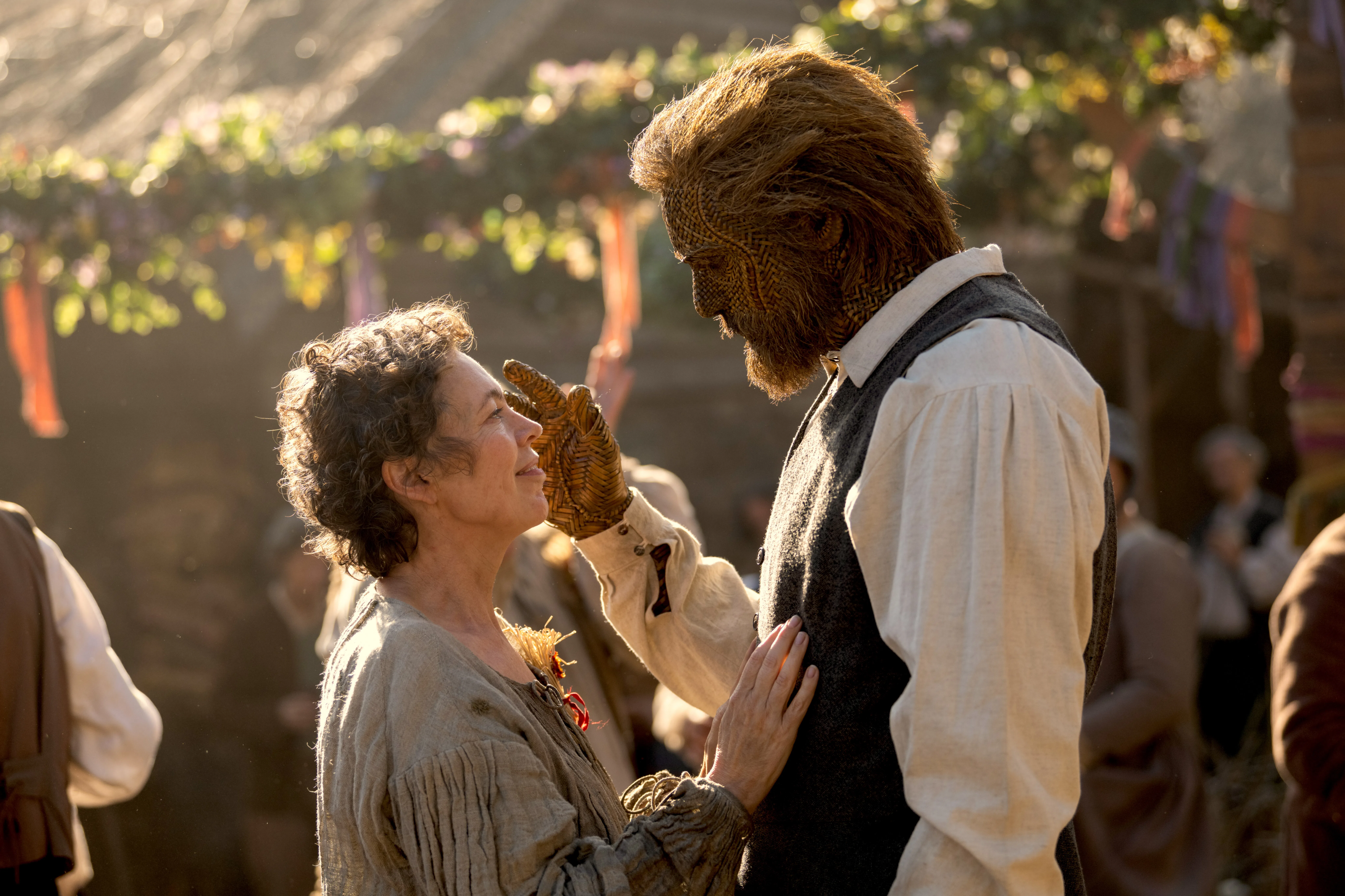 Olivia Colman and Alexander Skarsgård in Wicker